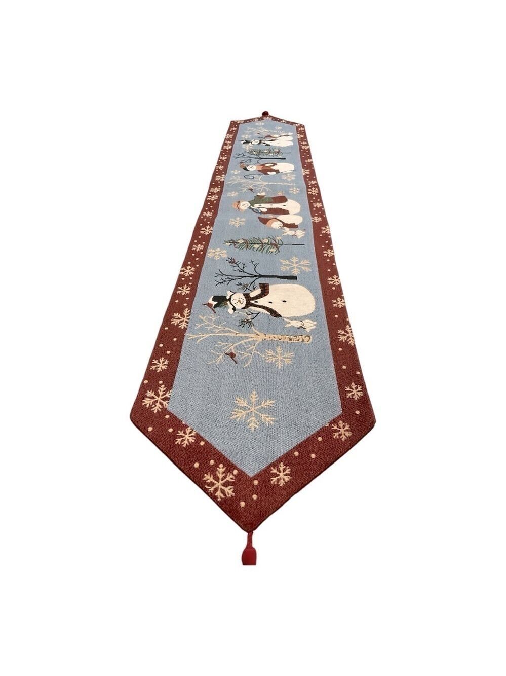 Christmas table top runner snow men